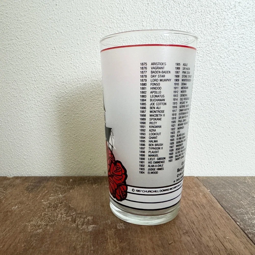 1988‎ Kentucky Derby Churchill Downs Horse Race Collectible Mint Julep Glass